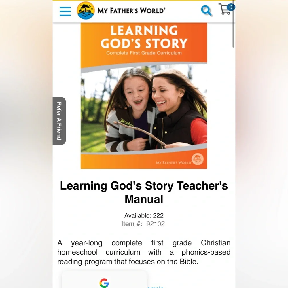 MY FATHER’S WORLD First Grade curriculum 📚 - Picture 13 of 13